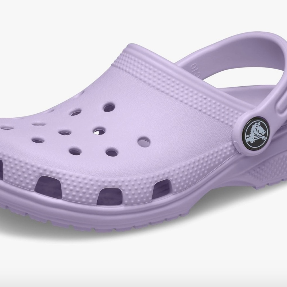 New! Lavender colored crocs, size C5